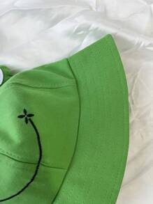 1pc Women's Cute Green Sun Protection Bucket Hat, Perfect For Spring And Summer Outings And Travel - Green - View 5