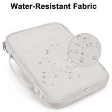 平板电脑保护套/iPad 便携包，兼容 iPad、Kindle，兼容三星 Galaxy 和 Android 平板电脑，防水，带手柄和前袋（浅灰色） - 淺灰色 - 查看 4