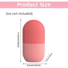 1入組可重複使用的冰臉滾輪，美容冰臉滾輪模具，臉部冰敷按摩美容皮膚護理工具 - 透過這款防漏漏水的臉部按摩器塑造和提升你的皮膚