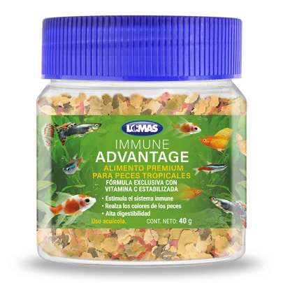 Lomas Hojuelas Immune Advantage para Peces Tropicales 40 g
