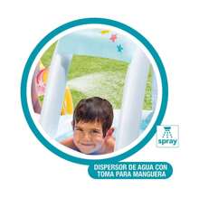 Intex Piscina hinchable Unicornio con ducha y techo (Capacidad 130 litros) (+ 2 años) 254x132x109 cm (Intex 58435) ✅ Entrega 24/48h a España (península)