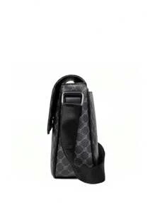 Simple Basic Crossbody Bag Fashion Business Commuter Travel Portable Shoulder Bag Sling Bag Youth Student Satchel Bag Crossbody Bag Graduation Gifts Multi-Functional Bag Students Fall Messenger Bag Stylish Printed Vintage Print Black Bag Stickers Winter Back To School Valentine Gifts Vintage Gift Bag Pack Cross Body Bag Spring Vintage Bags School Supplies - Black - View 8