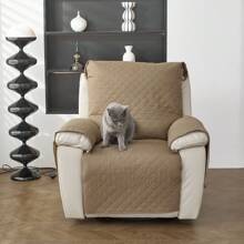1pc Non-Slip Seat Cover Protector, Furniture Slipcover, Suitable For All Sofa Types And Machine Washable