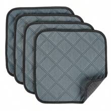 4入組可洗洗豬籠墊，可重複使用的防水高吸水性垫子，適用於刺蝟、兔子、倉鼠，防滑尿布- 12" X 12"