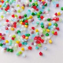 120pcs Triangle Austrian Crystal Glass Beads Spacer Loose Beads For Jewelry Making Bracelets & Bangles Necklace DIY 4mm