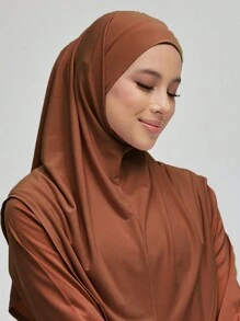 1 件女士 L 码简易头巾吸汗带头巾即戴式头巾头带适用于 Abaya 配饰面纱服装