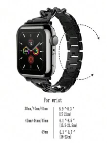 2 件套：1 个表带 + 1 个防震、防刮 TPU 全覆盖保护壳，兼容 Series Ultra、8、7、6、5、4、3、2、1、38 毫米、40 毫米、41 毫米、42 毫米、44 毫米、45 毫米、49 毫米，适合男士和女士、情人节、派对礼物、新款热销商品' - 黑色 - 查看 6