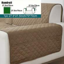 1pc Non-Slip Seat Cover Protector, Furniture Slipcover, Suitable For All Sofa Types And Machine Washable