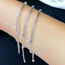 Women's Bracelet With 925 Silver Extender - Bạc - Xem 6