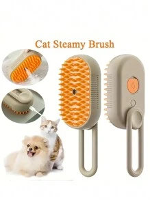1pc Pet Automatic Spraying Shedding, Anti-Static & Massage Comb, For Cats And Dogs Grooming