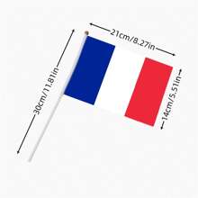 French  French Flag Set, 10 Hand-Held Flags For , Shipping And Festive Celebrations - Multicolor - View 3