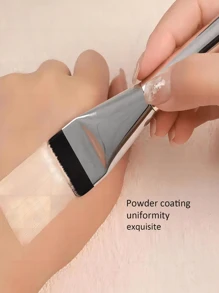 1pc Flat Top Foundation Brush, Seamless Natural Coverage Makeup Brush For Bare Skin, Lightweight Concealer Brush With Soft & Smooth Bristles For Quick & Even Application, No Brush Marks Left, Suitable For Liquid & Cream Foundation Brush, Essential Makeup Tool, Great For Festival Gifts, Birthday Presents, This Is The Perfect Gift For Your Loved Ones,Foundation Brush,Concealer Brush,Blush Brush,Contour Brush,Blush Brush,Bronzer Brush,Powder Brush,Foundation Brush,Blush Brush - Multicolor - View 5