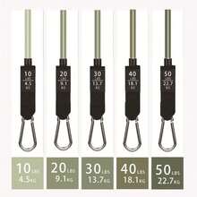 11pcs Green Gradual Change 150-200lb Fitness Resistance Bands Set - Army Green - View 5