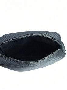 Kit Carteira + Shoulder Bag BIOQUÍMICA Masculina Estampada Couro Sintetico Bolsa Lateral Blogueira Slim - Preto - Visão 9