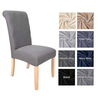 4 件/6 件多色餐椅套，极简主义弹力涤纶 - 可拆卸可洗帕森斯椅子套，适用于节日、生日、婚礼、晚宴、礼物的餐桌装饰、家居装饰和派对装饰