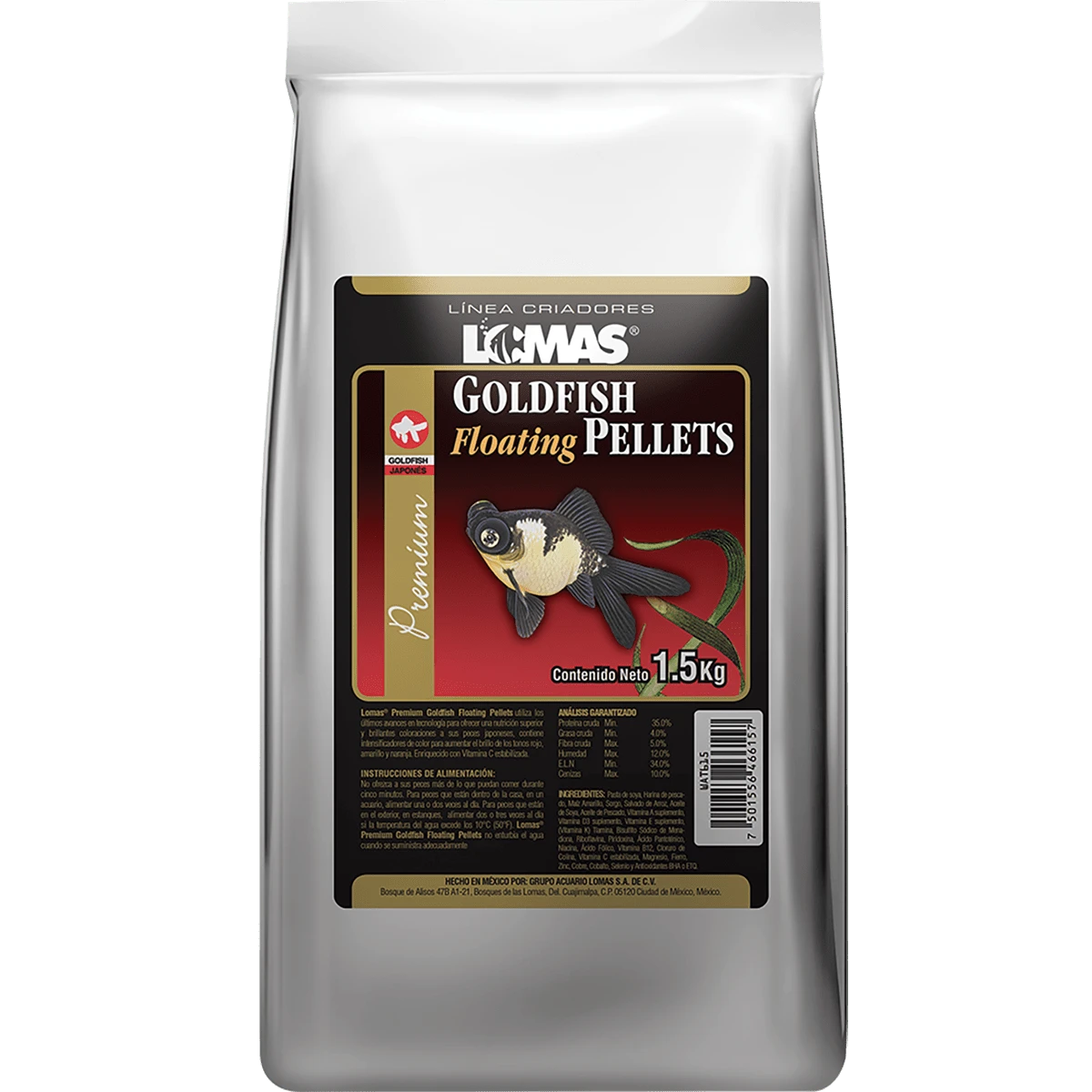 Lomas Pellets para Pez Japones 1.5 kg - Gris - Ver 1