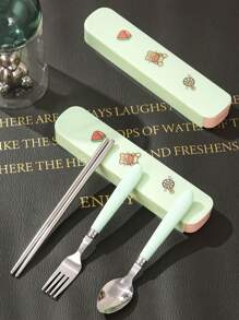 3 件餐具、1 个储物盒和 1 张贴纸、厨房、圣诞礼物 - 彩色 - 查看 9