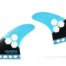 1 Set Surfboard Tri Fin Single Tab Large Size Honeycomb Fiberglass Performance For Surfboard, Longboard, Shortboard Funboard - Blue - View 3