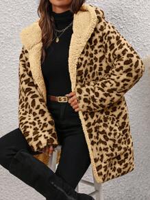 Women Winter Coats - 杏色 - 查看 1