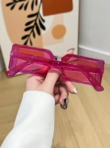 1pc Fashionable Cute Small Frame Y2K Women's Summer Beach Fashion Glasses Beach Accessories For Women Glasses Shades Basics Fall Winter Women Outfits Clothes Business Casual Gifts For Summer Beach Vacation,Outdoor,Travel Preppy Style For Back To School