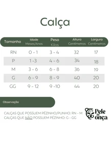 Calça básica para bebês - 0 a 12 meses. 100% algodão, com alta absorção de suor, Hipoalergênico - Branco - Visão 5