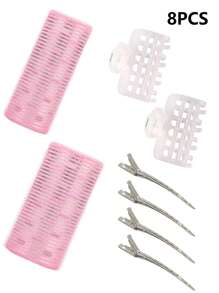 1 个超大卷发器，可爱家用美发工具，不伤头发，无需加热卷发工具，情人节情侣礼物发饰工具，美发工具