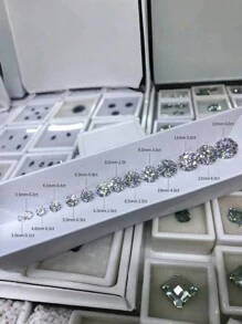 1 Máy Tính Cao Cấp 6.5-15 Mm Moissanite Siêu Trắng D Màu Tròn 8 Trái Tim & Mũi Tên Rời Kim Cương Để Làm Đồ Trang Sức, Nhẫn Hoặc Bông Tai - Màu D siêu trắng - Xem 8