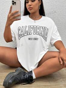 Plus Size T-Shirts - trắng - Xem 1