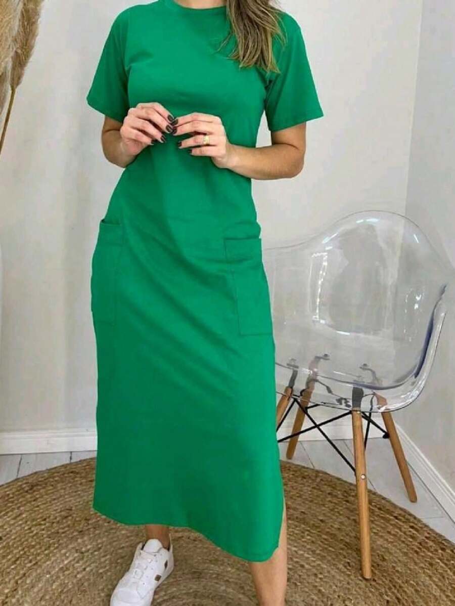 Women Dresses - 綠色 - 查看 1