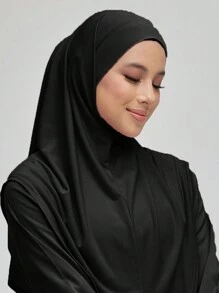 1 件女士 L 码简易头巾吸汗带头巾即戴式头巾头带适用于 Abaya 配饰面纱服装