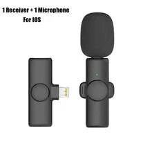 Bezprzewodowy mikrofon krawatowy, przenośny mini mikrofon do nagrywania dźwięku i wideo typu C/IOS, kompatybilny z iPhonem/iPadem/Androidem, do nagrywania wideo, wywiadów, vlogowania - Czarne - Zobacz 10