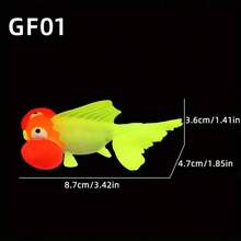 1pc Wholesale Luminous Simulation Goldfish, Soft Silicone Plastic Fake Fish For Fish Tank Decoration - Multicolor - View 12