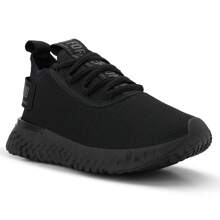 Women Wedge Sneakers - màu đen - Xem 3