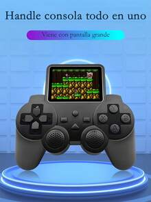 Consola de juegos portátil, mini arcade retro y nostálgico con 520 juegos integrados, juegos de batalla para dos personas - Gris - Ver 2