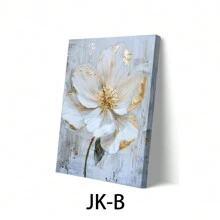 1 件，带框，各种不同的花卉墙壁艺术，油画风格海报印刷，家居装饰，适合客厅和卧室装饰画，可直接悬挂，11.8*15.7 英寸，帆布礼物生日毕业 - A - 查看 11