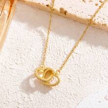 1pc Gold Faux Pearl Double Layer Necklace, Elegant & Chic Style, Suitable For Dates, Commuting, And Everyday Wear (OPP Bag Packaging) - Yellow Gold - View 5