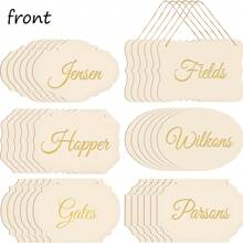 2 Packs Custom Polygonal Wood Signs - Personalized Wood Signs | Custom Polygonal Wood Signs Personalized Wooden Hanging Blank Wooden Signs | Wooden Sign Supplies | Make Your Own Sign | Wooden Signs To Hang On Tree Branches, Door Panels, Pet Houses, And Can Customize The Name