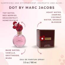 Marc Jacobs DOT Eau De Parfum Womens Perfume Spray Bottle 3.3oz (Luxury Perfume, Sexy, Fresh, Summer, Day Or Night Scent Holiday) Sale! Cyber Monday - MJ DOT - View 3