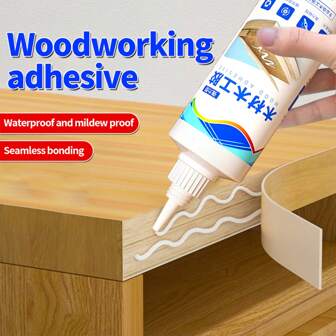 1 st starkt träbearbetningslim för möbelreparation, lämplig för redwood, spruckna massivt trästolar, träbänkar, trägolv; Vitt latexlim för limning av dörrkarmar, starkt multifunktionslim för träbearbetning