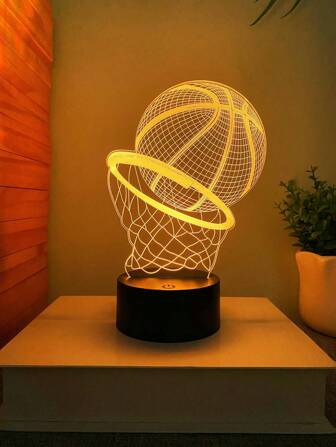 1入創意3D夜燈，籃球迷禮物