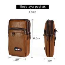 Stylish And Simple Solid Color Men's Lightweight Multi-Functional Crossbody Bag/Sling Bag/Mini Portable Adjustable Waist Bag With Scratch-Resistant And Wear-Resistant PU Leather, Summer Vacation Carry On Utility Waterproof Black Personalised Gifts Boyfriend Husband Freshman For Books Back To School Multi-Functional Dorm University School Bag Commute High School Practical Halloween Gifts For Men Fall Scream Men Bag Travel Bag Sling Bag For Men Winter Christmas Gifts Thanksgiving Purse Holiday Storage Bag Messenger Bag Shoulder Bag Bum Bag Belt Bag Rider Bag Fanny Pack - Black - View 12