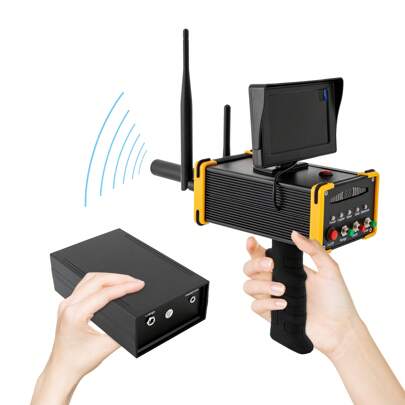 YUNRUX Metal Detector Professional, Handheld Metal Detector Set With LED Display, Metal Detector Detector For Gold Silver Copper Gemstones Diamond, Gold Detector, Detection Depth 16M, Search Range 99M