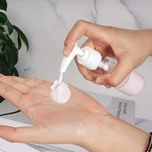 1PC Travel Transparent Lotion Bottle Portable Cosmetic Plastic Bottle Refillable Container - Clear - View 4