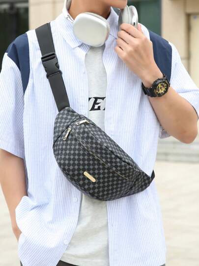 TIANDINGYU Men's Classic High-Grade PU Waist Bag, Casual Street Style, Simple And Fashion Large Capacity PU Waist Bag, Suitable For Work And Commuting Commute Bag Graduation Gifts Freshman Multi-Functional Casual Thanksgiving Purse Holiday Bag Side Bag Rider Bag Black Bag Hiking Gifts Student Multi-Functional Outdoor Portable Vacation Vintage Chest Bag Gifts Christmas Retro Bag Valentine Day Bag Fanny Pack Stickers Bags Winter Back To School Valentines Gifts Vintage Men Gift Bag Pack Belt Bag Spring Vintage Bags School Supplies