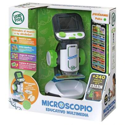 Vtech Microscopio educativo multimedia. 9 tarjetas inteligentes con mas de 240 imágenes y videos de la BBC. ✅ Entrega 24/48h a España (península) - Juguetes Educativos - Juegos de Ciencia - Vtech - Ref. 80-616122