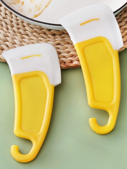 1pc Kitchen Cleaning Soft Silicone Scraper, Heat-Resistant And Oil-Resistant, Removes Grease And Stains From Pans, Dishes, And Stovetops With Soft Head Clean Tool