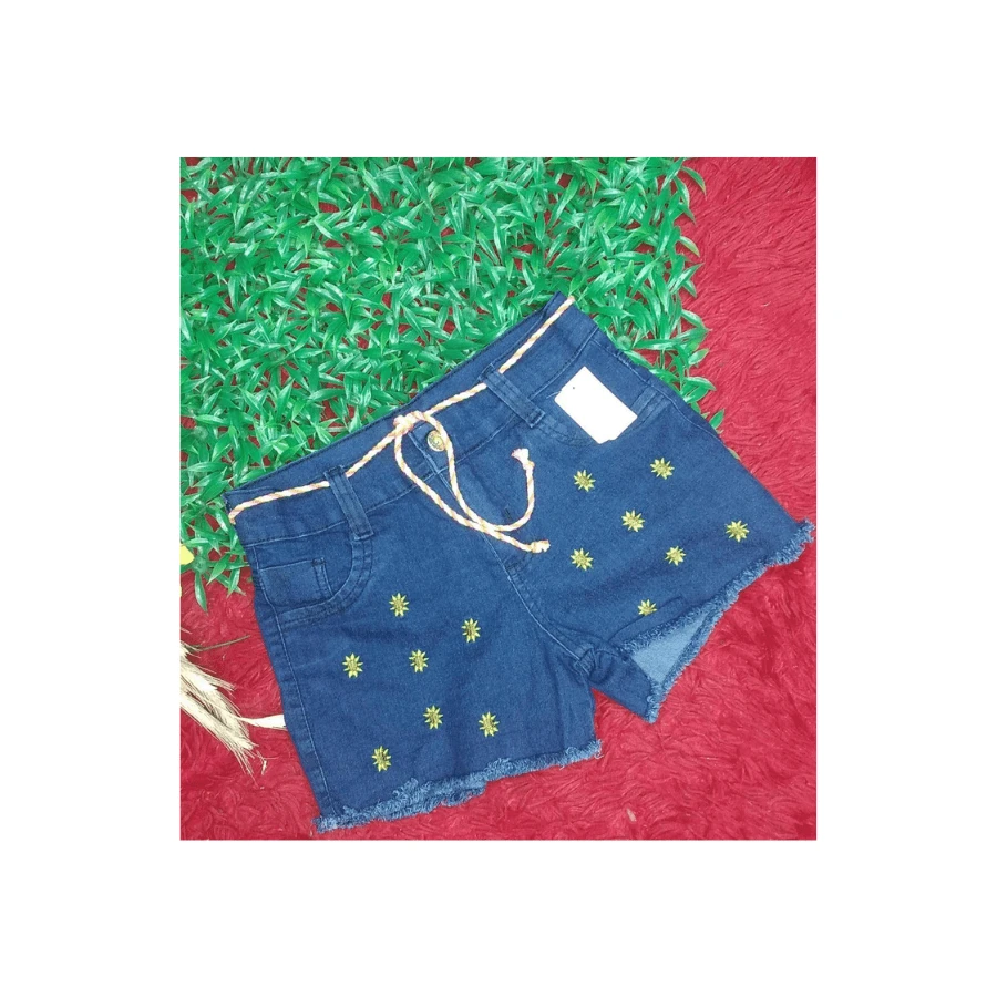 Young Girls Denim Shorts - Rửa tối - Xem 1
