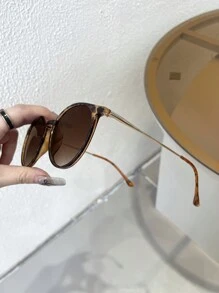 1 件女士圆框时尚波西米亚风时尚眼镜，适合户外日常生活海滩街拍服装配饰女士海滩配饰眼镜墨镜基础款秋冬女士服装商务休闲礼品豹纹适合夏季海滩度假、户外、旅行 - 彩色 - 查看 10