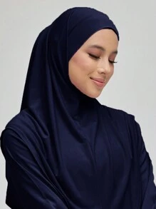 1 件女士 L 码简易头巾吸汗带头巾即戴式头巾头带适用于 Abaya 配饰面纱服装