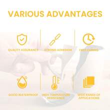 Multipurpose Fast-Drying Natural Curing Adhesive Glue For Wood, Leather, Glass Bonding And Welding - Multicolor - View 8